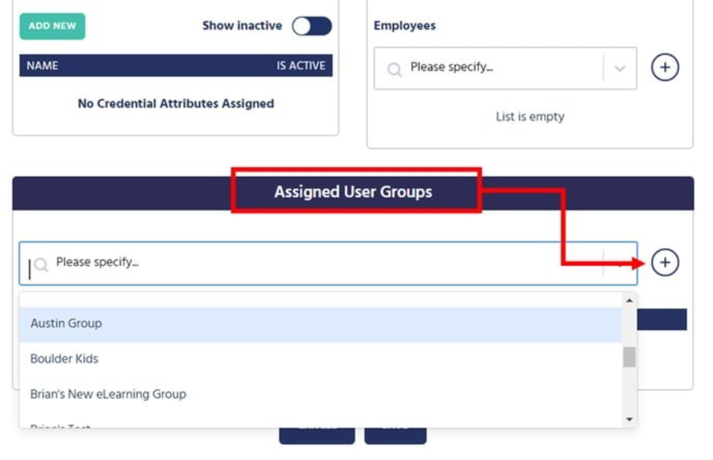 KB - cred User groups